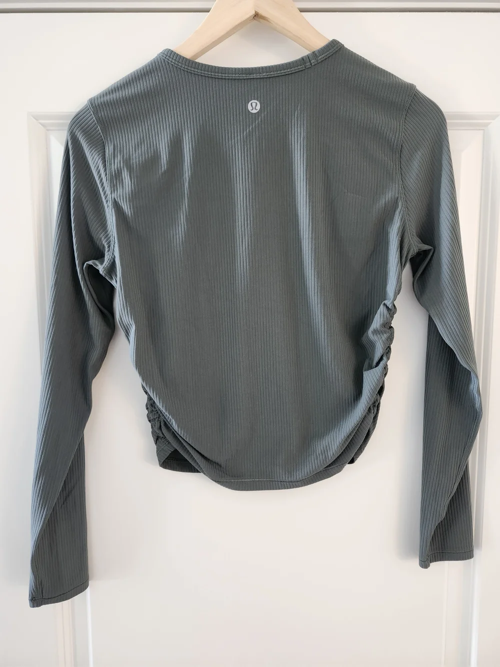 lululemon All It Takes Ribbed Nulu Long Sleeve – Dark Forest – Size 6